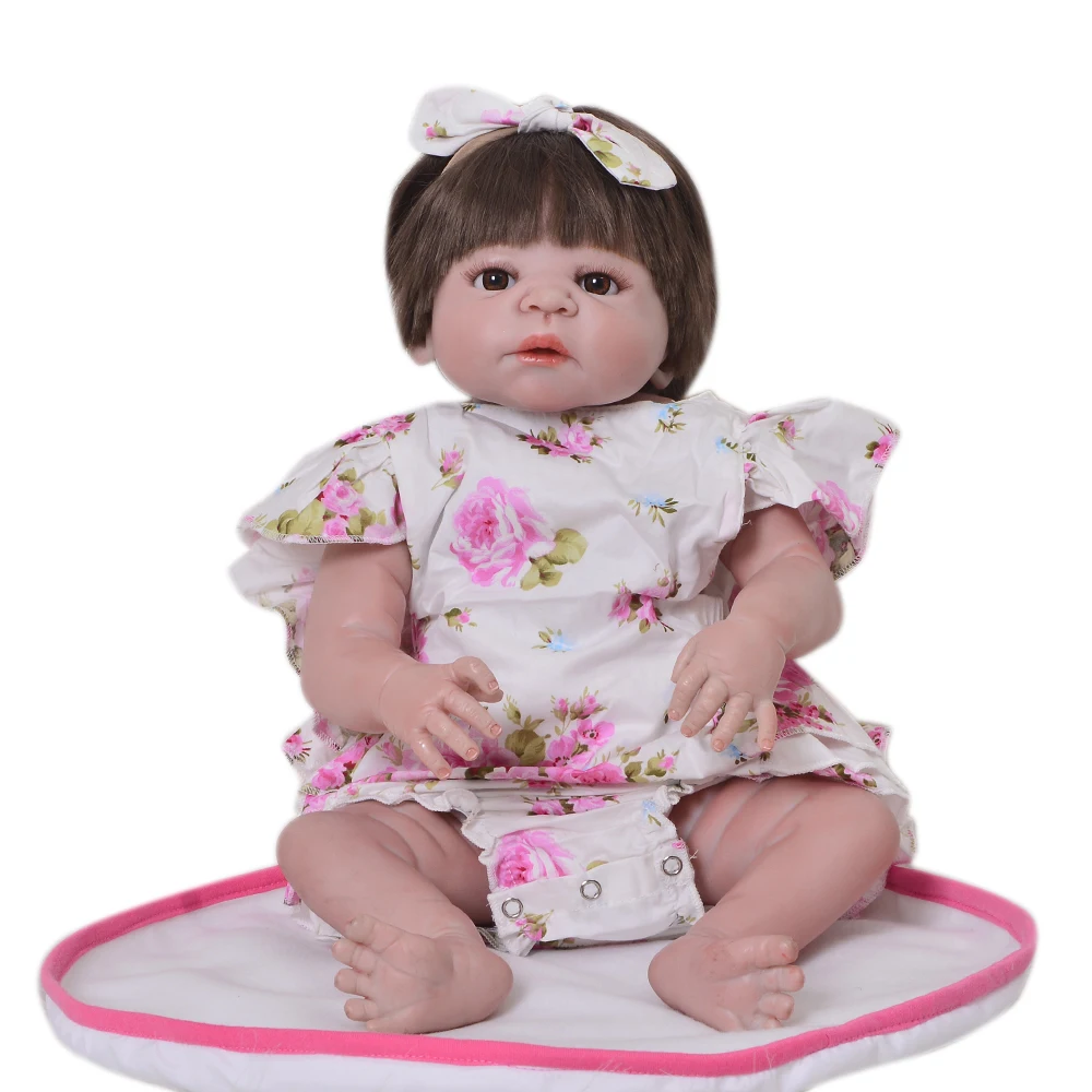 23" Reborn Baby Girl Doll Full Silicone Vinyl reborn toys Realistic red skin adorable Doll For Children's Day Gifts brinquedos
23" Reborn Baby Girl Doll Full Silicone Vinyl reborn toys Realistic red skin adorable Doll For Children's Day Gifts brinquedos