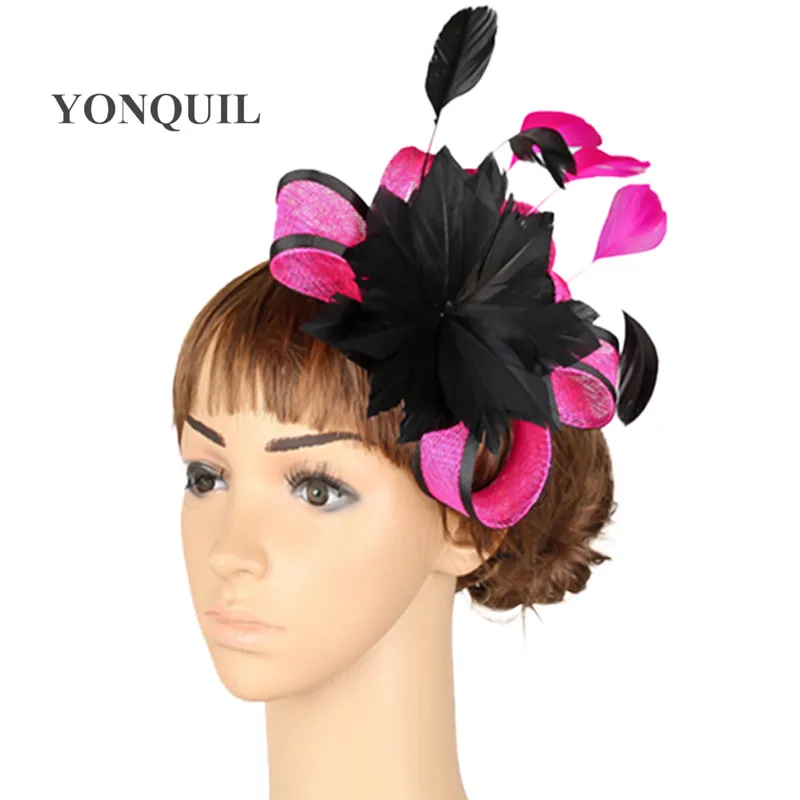 Sinamay Fascinator Headwear Feather Flower Occasion Show Hair Accessories Red Millinery Cocktail Hat Wedding Headpieces 21 Color
Sinamay Fascinator Headwear Feather Flower Occasion Show Hair Accessories Red Millinery Cocktail Hat Wedding Headpieces 21 Color