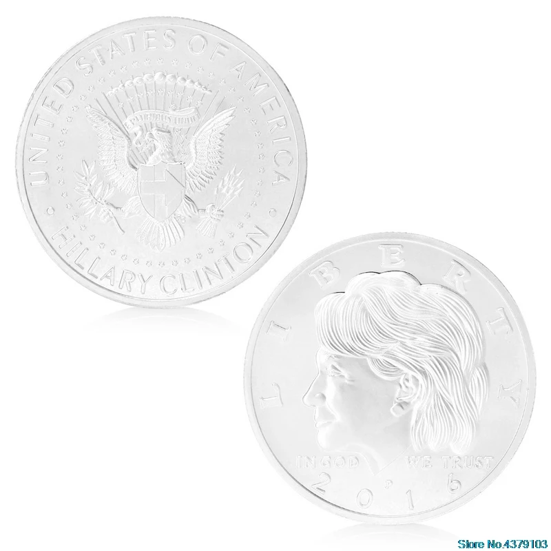 Hillary Clinton Design Commemorative Coin Zinc Alloy Commemorative Coin Collection
Hillary Clinton Design Commemorative Coin Zinc Alloy Commemorative Coin Collection