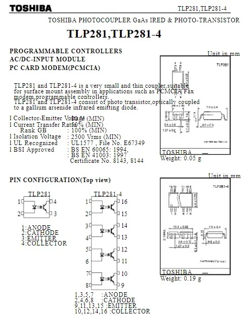 50 ⑤ упак. TLP280 TLP280-4 TLP281-4GB TLP112A TLP114A TLP180GB TLP180GR TLP181BL TLP281 TLP114 TLP180 Новинка в наличии
50 ⑤ упак. TLP280 TLP280-4 TLP281-4GB TLP112A TLP114A TLP180GB TLP180GR TLP181BL TLP281 TLP114 TLP180 Новинка в наличии