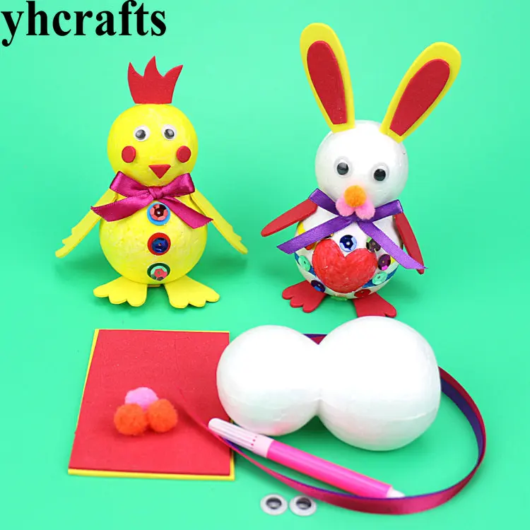 6PCS/LOT DIY polystyrene chicken rabbit craft kits Pocket crafts Easter crafty Early educational toys DIY toys Kindergarten toys
6PCS/LOT DIY polystyrene chicken rabbit craft kits Pocket crafts Easter crafty Early educational toys DIY toys Kindergarten toys