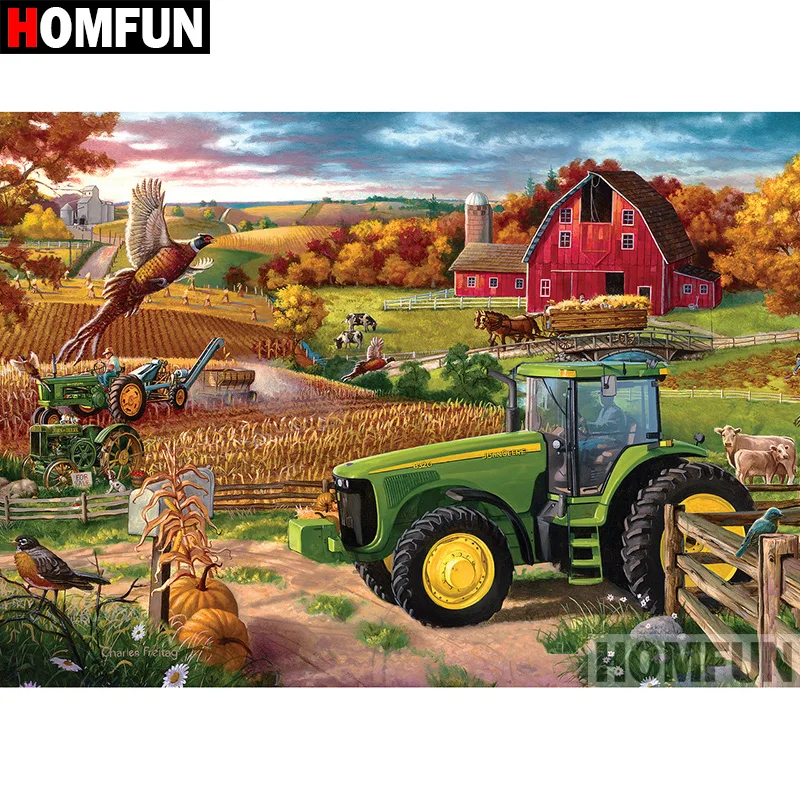HOMFUN 5D DIY Diamond Painting Full Square/Round Drill "Tractor scenery" Embroidery Cross Stitch gift Home Decor Gift A09183
HOMFUN 5D DIY Diamond Painting Full Square/Round Drill "Tractor scenery" Embroidery Cross Stitch gift Home Decor Gift A09183