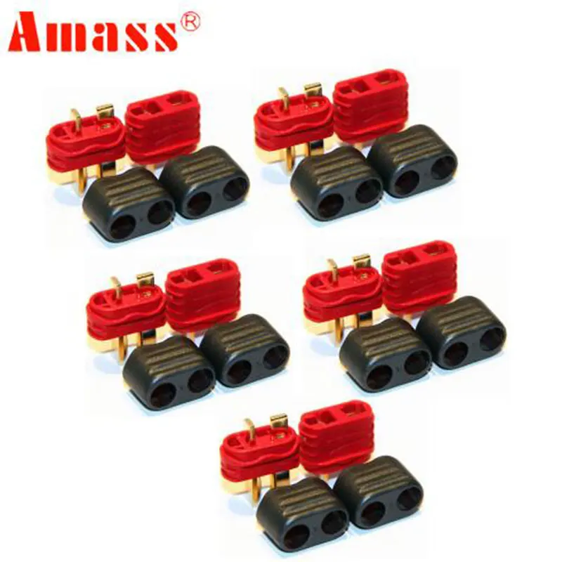 5 pairs/lot Amass T plug, New Slip sheathed T plug Deans connector 40A high current for Multi-axis Fixed-wing Model Aircraft
5 pairs/lot Amass T plug, New Slip sheathed T plug Deans connector 40A high current for Multi-axis Fixed-wing Model Aircraft