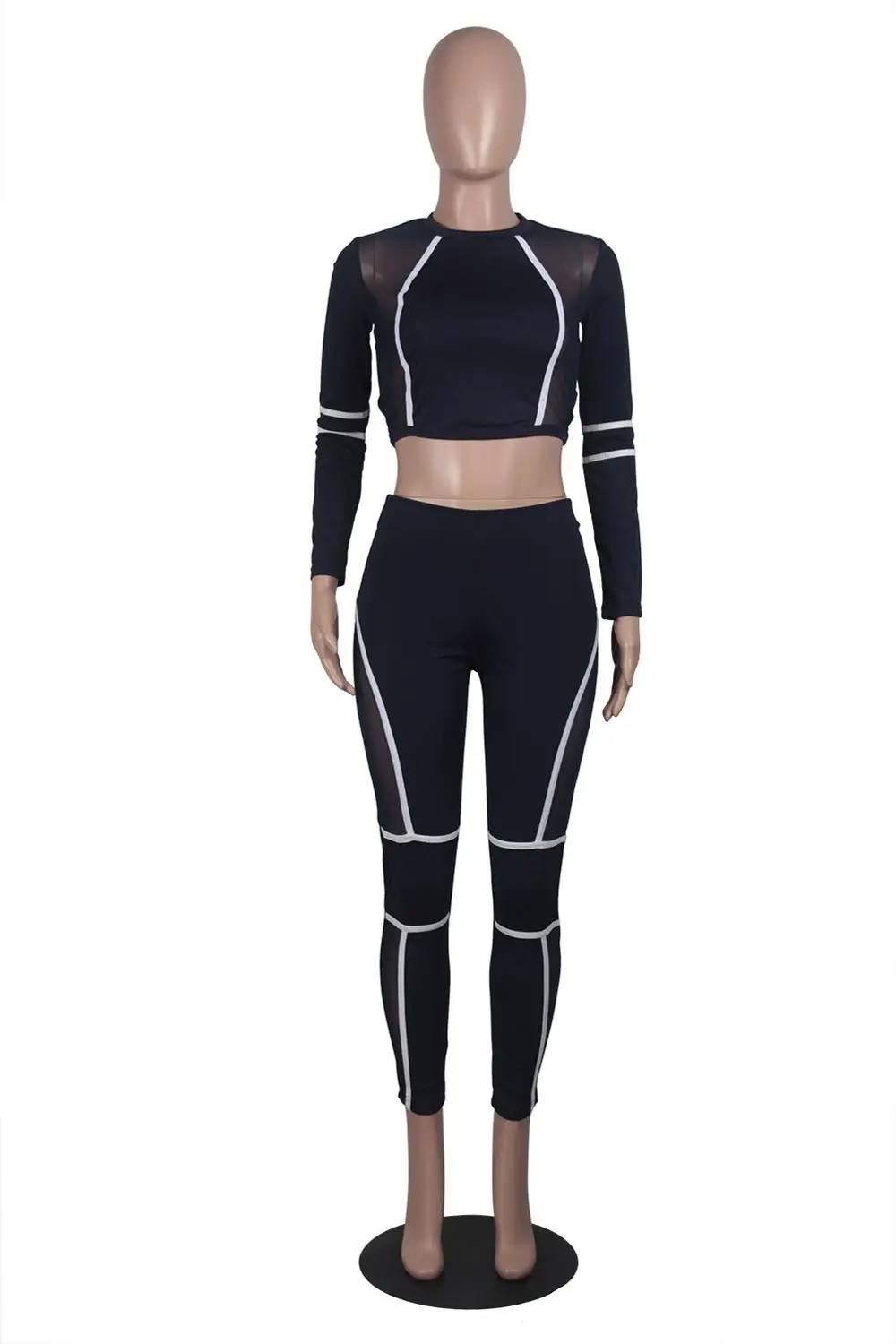 Sheer Patchwork Tracksuit Women Sexy Mesh Trim Crop Top With Tights Pant Two Piece Set Causal Breathable Sport Skinny Women Sets
Sheer Patchwork Tracksuit Women Sexy Mesh Trim Crop Top With Tights Pant Two Piece Set Causal Breathable Sport Skinny Women Sets