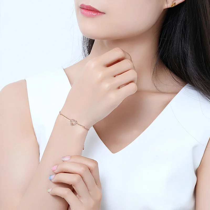Adjustable Trendy Silver Plated Heart Romantic Love Crystal Bracelets For Women Wedding Jewelry Charming Bracelet & Bangles
Adjustable Trendy Silver Plated Heart Romantic Love Crystal Bracelets For Women Wedding Jewelry Charming Bracelet & Bangles