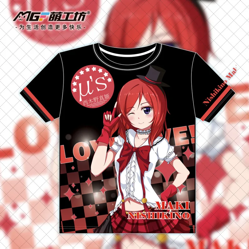 Anime Lovelive! School Idol Project Maki Nishikino Cute Summer T-Shirt Tee Short Sleeve Tops Unisex Cosplay M-XXXLColor 2 Colors
Anime Lovelive! School Idol Project Maki Nishikino Cute Summer T-Shirt Tee Short Sleeve Tops Unisex Cosplay M-XXXLColor 2 Colors
