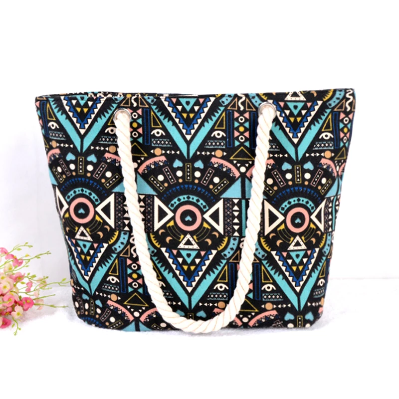 BONAMIE Women Tote Beach Bag Canvas Handbag Bohemian Style Fashion Lady Single Shoulder Bag High Quality Female Shopping Bag
BONAMIE Women Tote Beach Bag Canvas Handbag Bohemian Style Fashion Lady Single Shoulder Bag High Quality Female Shopping Bag