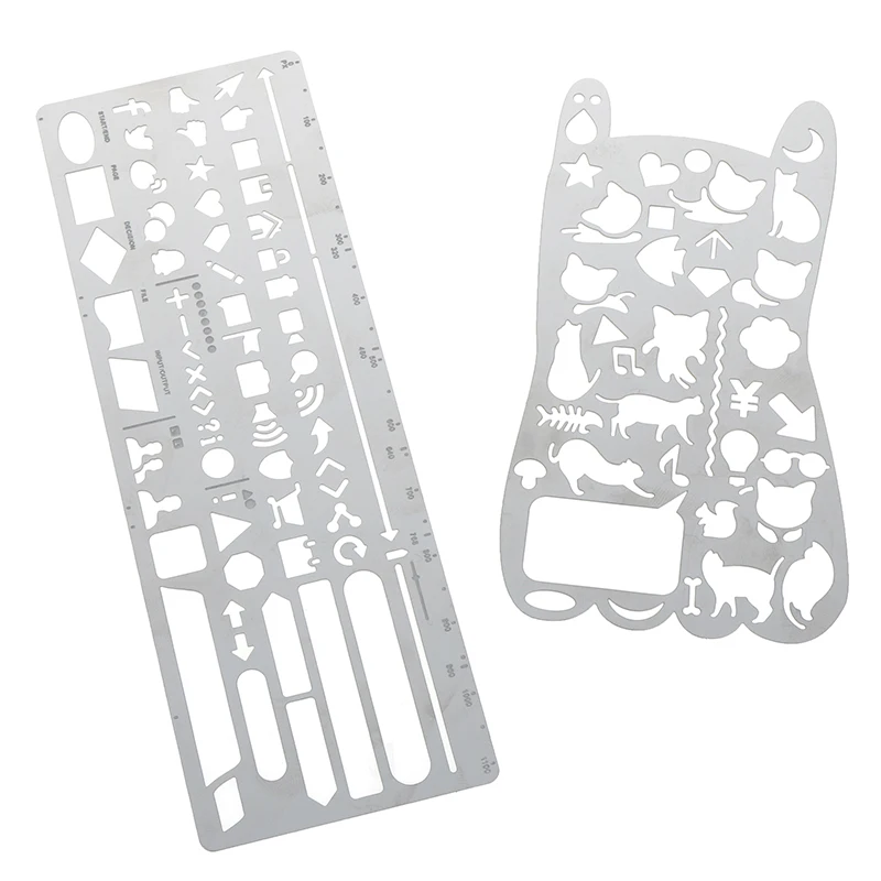 Ruler Cat Pattern Cute Metal Template Multifunctional Bookmark Ruler Hollow Ruler Drawing Tool
Ruler Cat Pattern Cute Metal Template Multifunctional Bookmark Ruler Hollow Ruler Drawing Tool