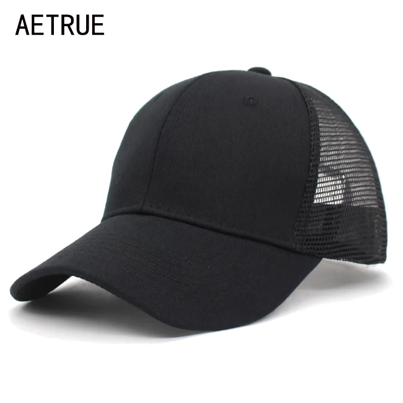 Бейсболка AETRUE для мужчин и женщин сетчатые кепки летние бейсболки в стиле хип хоп
