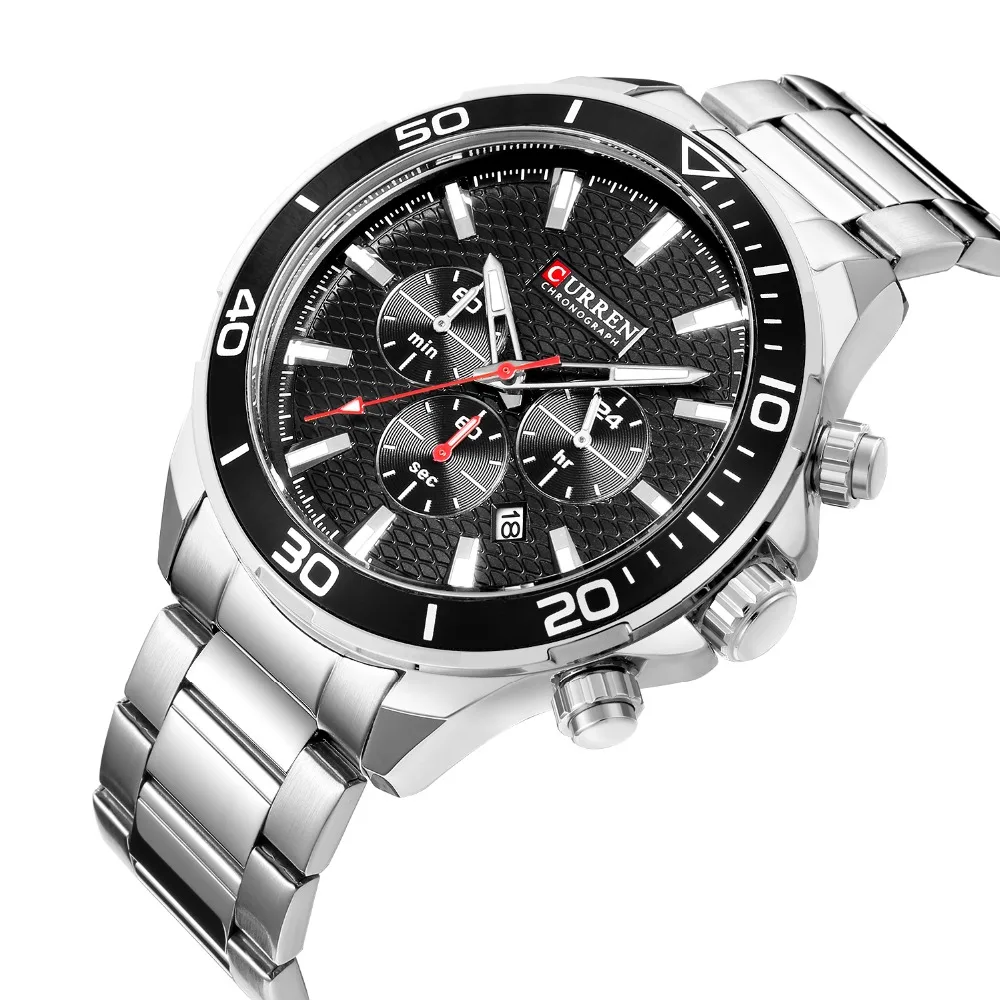Curren Mens Top Brand Luxury Casual Dress Stainless Steel Quartz Wristwatch Chronograph Date Gift Watches relogio masculino 8309
Curren Mens Top Brand Luxury Casual Dress Stainless Steel Quartz Wristwatch Chronograph Date Gift Watches relogio masculino 8309
