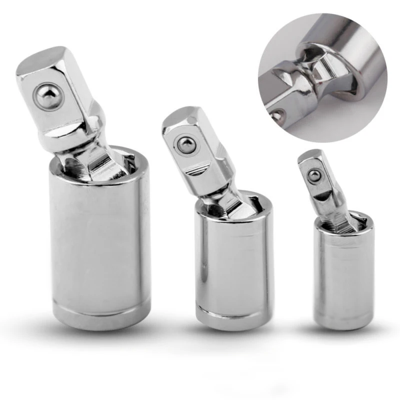 3pcs 1/4" 3/8" 1/2" Universal Joint Set Ratchet Angle Extension Bar Socket Adapter High Quality Sockets Tool Parts
3pcs 1/4" 3/8" 1/2" Universal Joint Set Ratchet Angle Extension Bar Socket Adapter High Quality Sockets Tool Parts