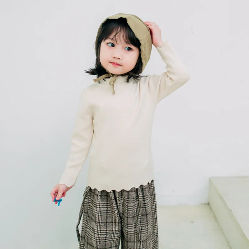 Новинка Осень зима 2019 Свитера для девочек хлопковая одежда детские вязаные
