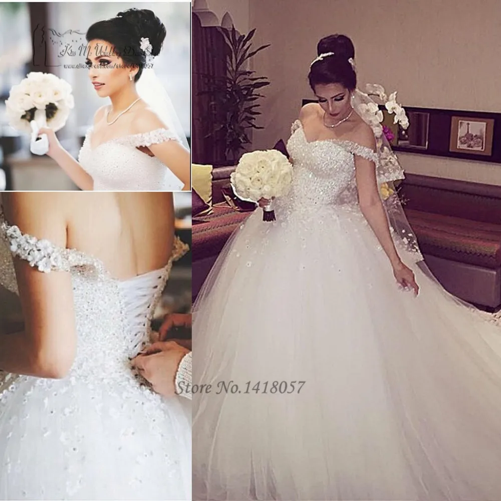 Роскошные свадебные платья Robe de Mariee 2017, свадебные платья с бусинами и цветами, бальное платье, платье с открытыми плечами, платье
Роскошные свадебные платья Robe de Mariee 2017, свадебные платья с бусинами и цветами, бальное платье, платье с открытыми плечами, платье
