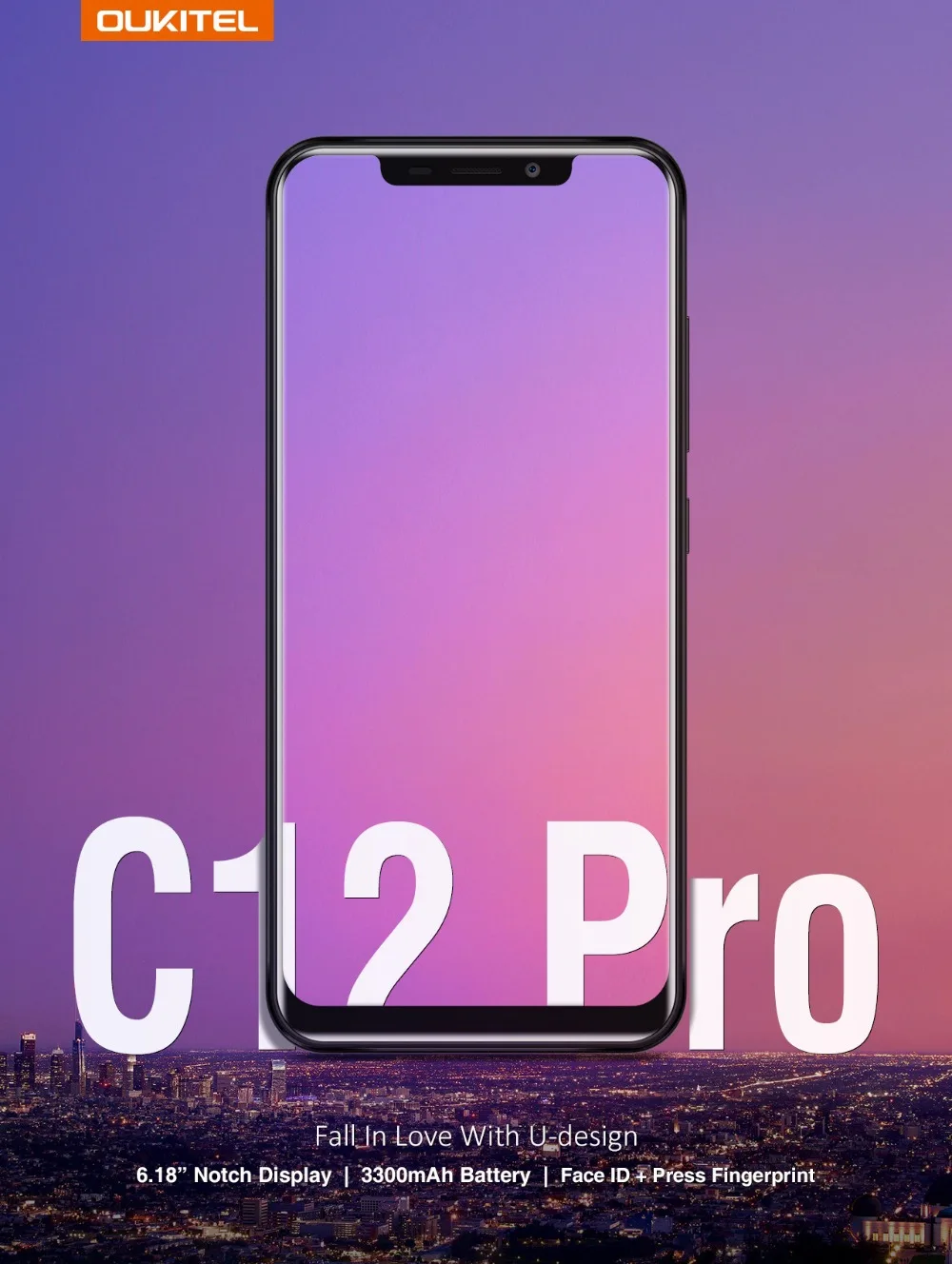 Оригинальный Oukitel C12 Pro Android 8 1 4G смартфон 6 18 дюйма 2.5D ips MT6739 Quad Core 2 Гб Оперативная