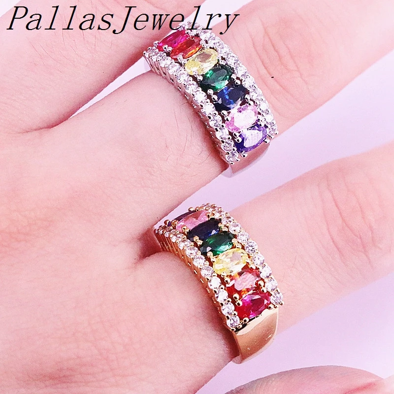 8Pcs Charm Micro Pave CZ Multi Rainbow Rings Colorful Zirconia Fashion Mixed Color Wedding Jewelry Finger Ring
8Pcs Charm Micro Pave CZ Multi Rainbow Rings Colorful Zirconia Fashion Mixed Color Wedding Jewelry Finger Ring