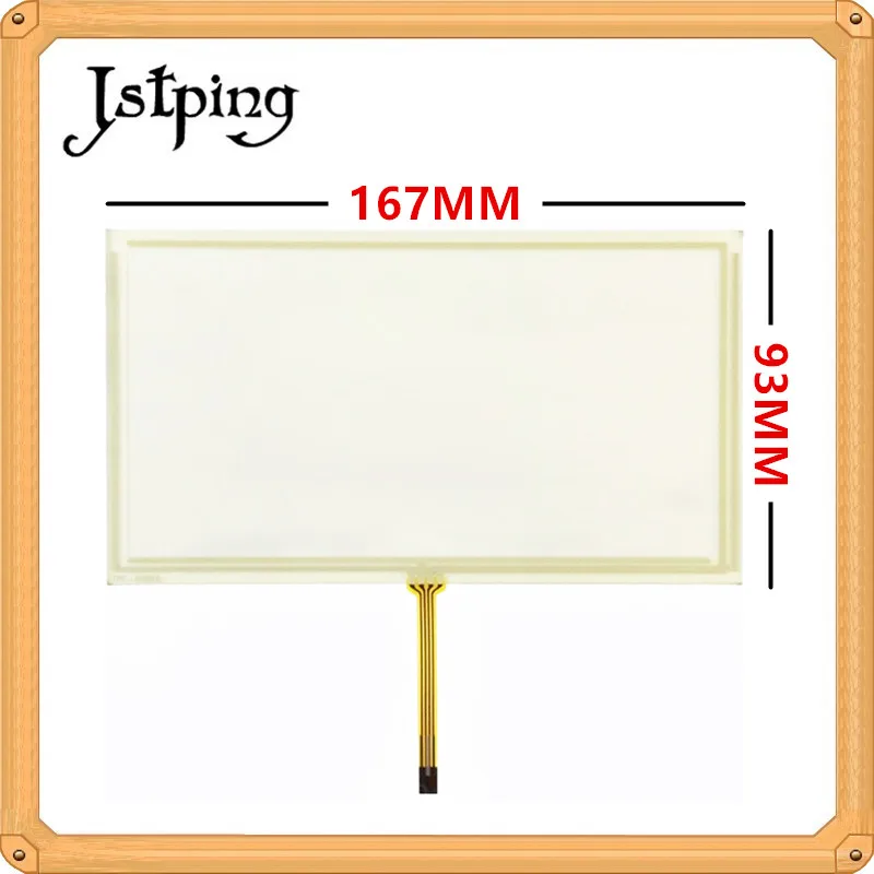 Jstping 7 дюймовый сенсорный экран с четырьмя проводами для AUO C070FW03 V0 167 мм * 93 167*92 4
