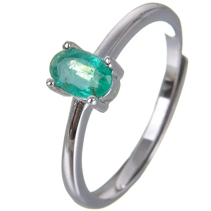 samplel Green Emerald Ring 0.3ct Square 4*6mm simple jewelry gift for girl Christmas/Party/wedding/anniversary/engagement
samplel Green Emerald Ring 0.3ct Square 4*6mm simple jewelry gift for girl Christmas/Party/wedding/anniversary/engagement
