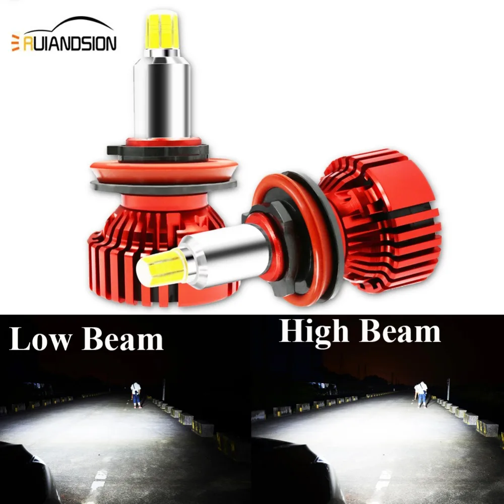 2pcs 72W 9000LM Canbus Car Headlight LED CREES H7 6500K LED Bulb H11 H8 9005 9006 12-30V Auto Fog Light Lamp Waterproof IP68
2pcs 72W 9000LM Canbus Car Headlight LED CREES H7 6500K LED Bulb H11 H8 9005 9006 12-30V Auto Fog Light Lamp Waterproof IP68