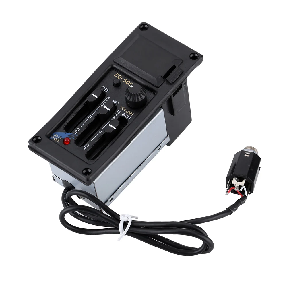 3-Band Acoustic Guitar Tone and Volume Amplifier EQ Equalizer Preamp Piezo Pickup Tuner High Quality Guitar Parts
3-Band Acoustic Guitar Tone and Volume Amplifier EQ Equalizer Preamp Piezo Pickup Tuner High Quality Guitar Parts