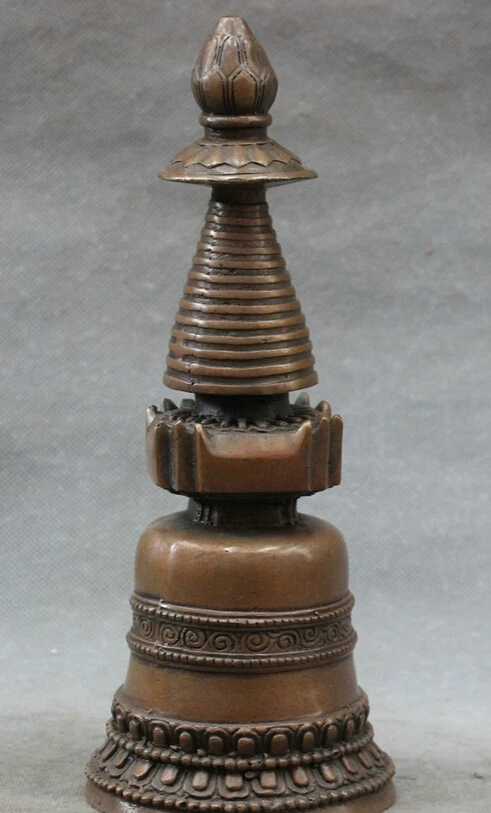 fast shipping USPS to USA S1395 9" Tibet Tibetan Bronze Buddhism Pray Lotus Buddha Statue Stupa Pagoda Tope
fast shipping USPS to USA S1395 9" Tibet Tibetan Bronze Buddhism Pray Lotus Buddha Statue Stupa Pagoda Tope
