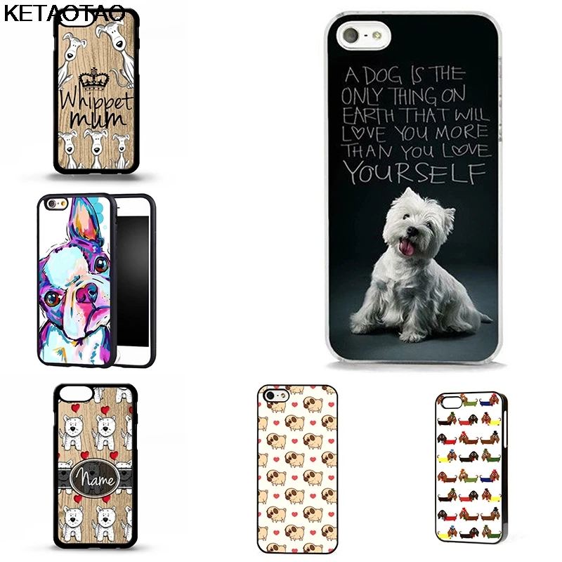 KETAOTAO Westie West Highland Terrier чехлы для телефонов iPhone 4S 5C 5S 6S 7 8 X Plus XR XS Max Мягкий ТПУ