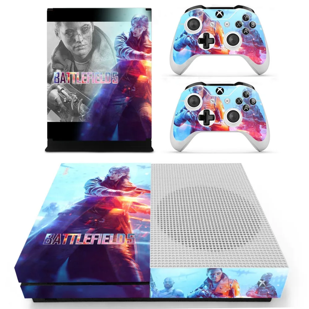 Игровые наклейки Battlefield для Xbox One Slim S контроллеры консоль защитный чехол