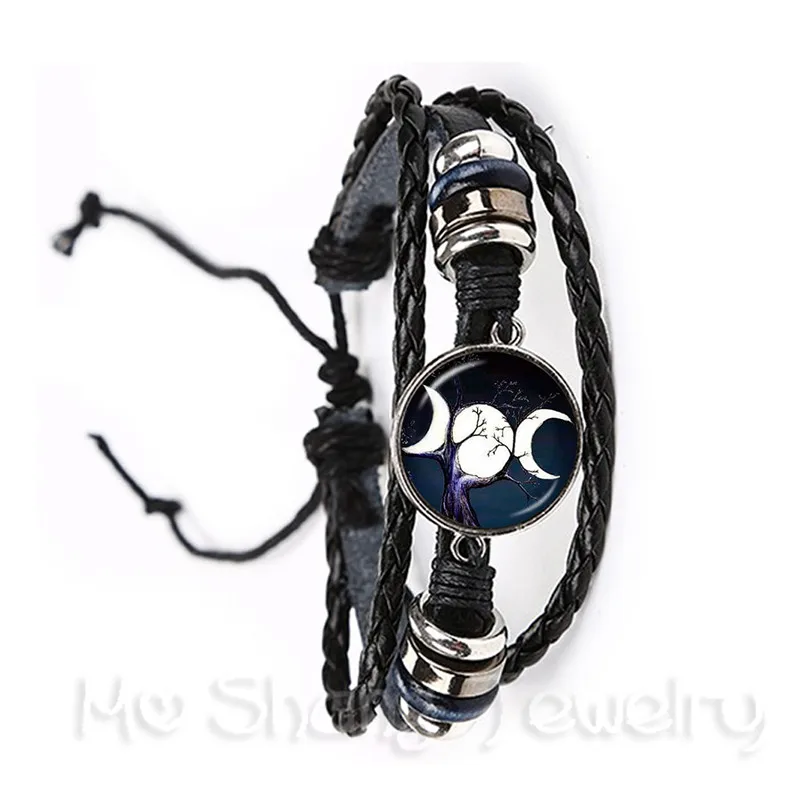 Triple Moon Goddess Wicca Pentagram Magic Amulet Talisman Men Women Bracelet Tibetan Vintage Jewelry Gift For Family Talisman
Triple Moon Goddess Wicca Pentagram Magic Amulet Talisman Men Women Bracelet Tibetan Vintage Jewelry Gift For Family Talisman