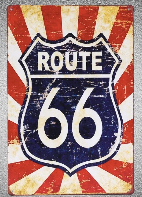 1 pc Route 66 US Road highway Tin Plate Sign wall plaques Man cave vintage Dropshipping metal Poster
1 pc Route 66 US Road highway Tin Plate Sign wall plaques Man cave vintage Dropshipping metal Poster