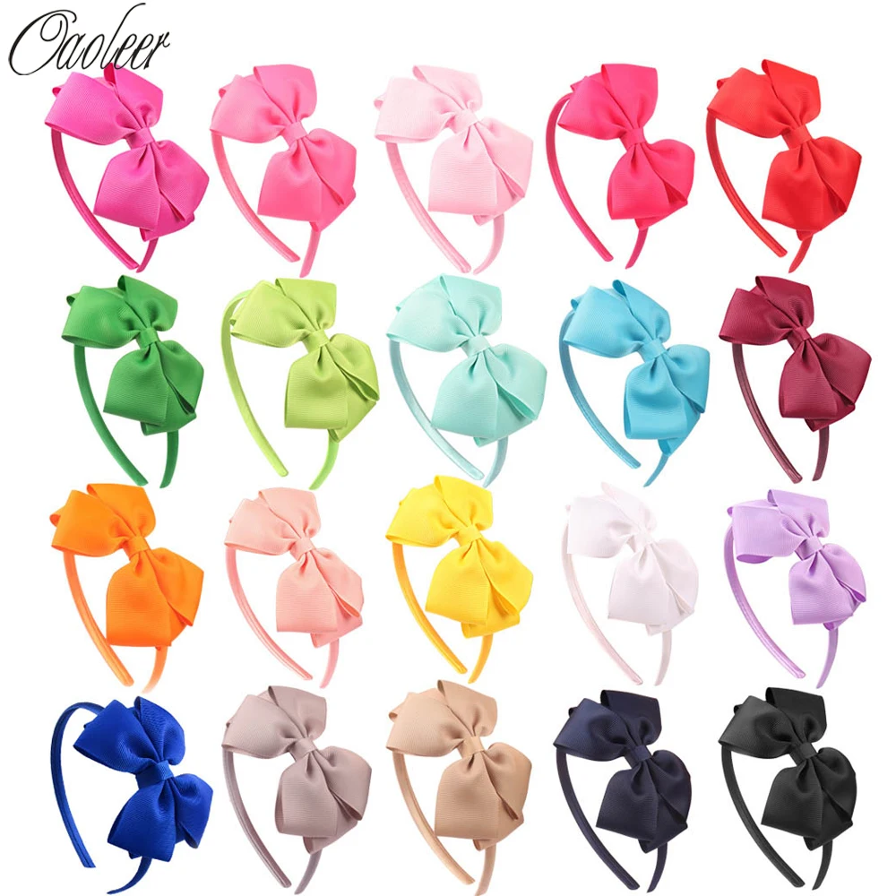 20pcs/Lot Girls Solid Hairband grosgrain ribbon Hair Bow Headband Handmade Kids Hair Accessories Birthday Christmas Gift
20pcs/Lot Girls Solid Hairband grosgrain ribbon Hair Bow Headband Handmade Kids Hair Accessories Birthday Christmas Gift