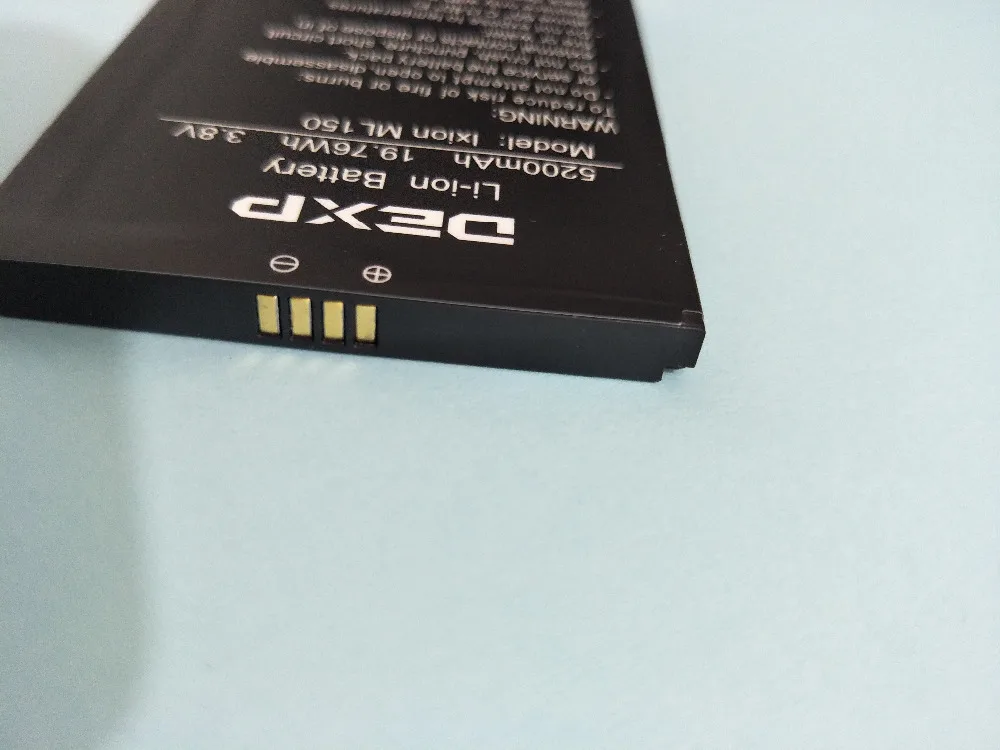Новый Сменный аккумулятор 3 8 в 5200 мАч для телефона DEXP Ixion ML 150 ML150 AMPER M | Мобильные
