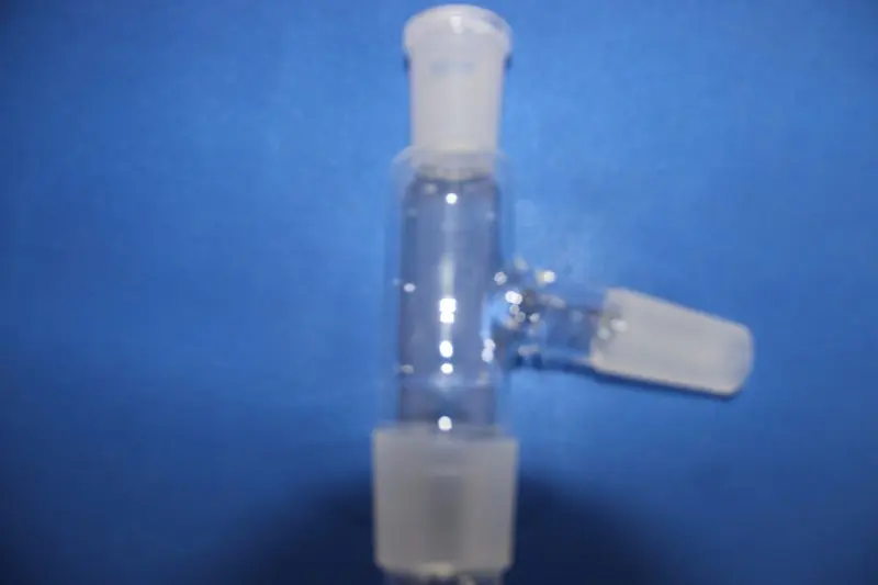 Three way 3-way Lab Glass Distilling Connecting Head Adapter 75 bend distillation head two 24/40, one 40/38 joint
Three way 3-way Lab Glass Distilling Connecting Head Adapter 75 bend distillation head two 24/40, one 40/38 joint