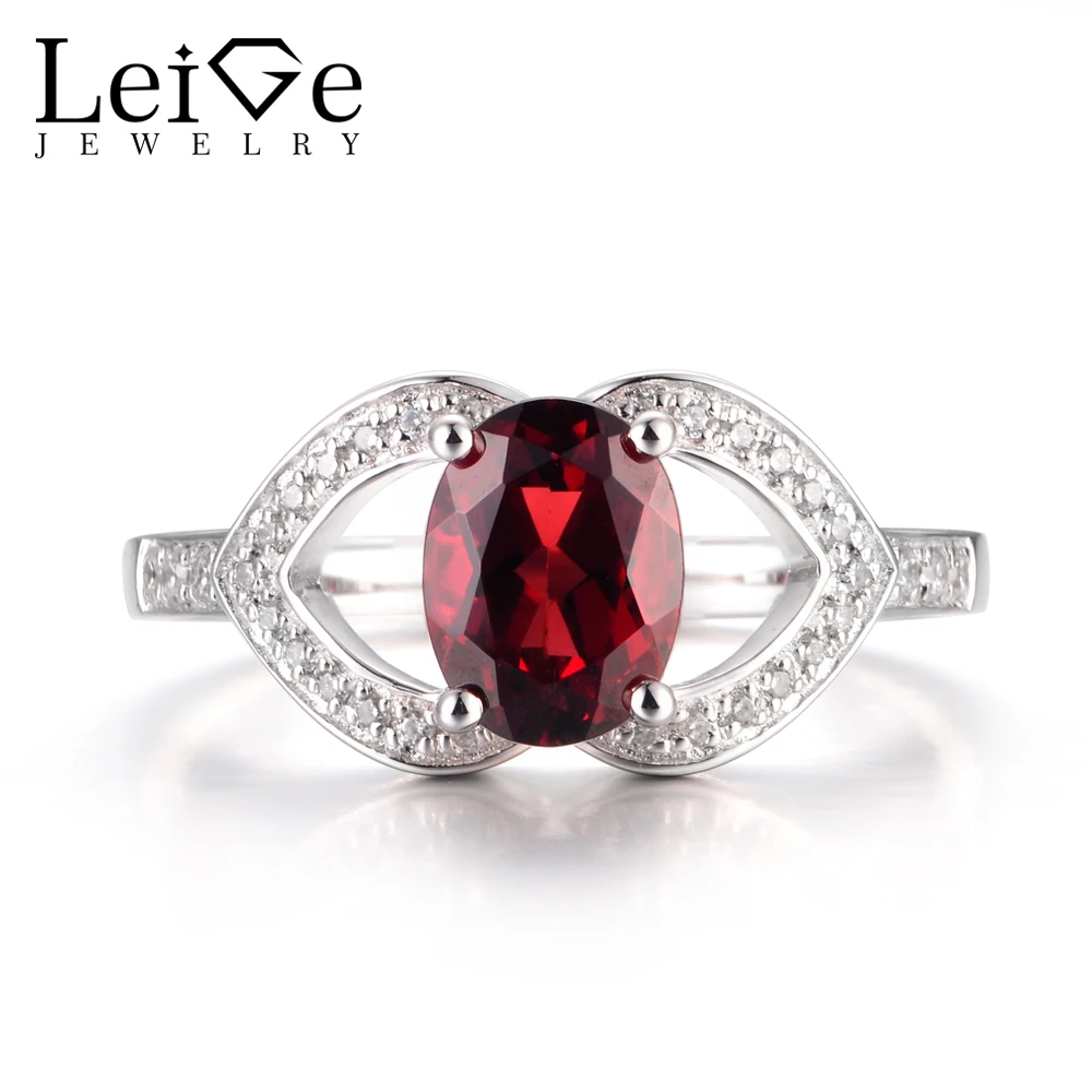 LeiGe Jewelry Natural Garnet Rings Cocktail Rings January Birthstone Rings Oval Cut Red Gemstone Rings Solid 925 Sterling Silver
LeiGe Jewelry Natural Garnet Rings Cocktail Rings January Birthstone Rings Oval Cut Red Gemstone Rings Solid 925 Sterling Silver