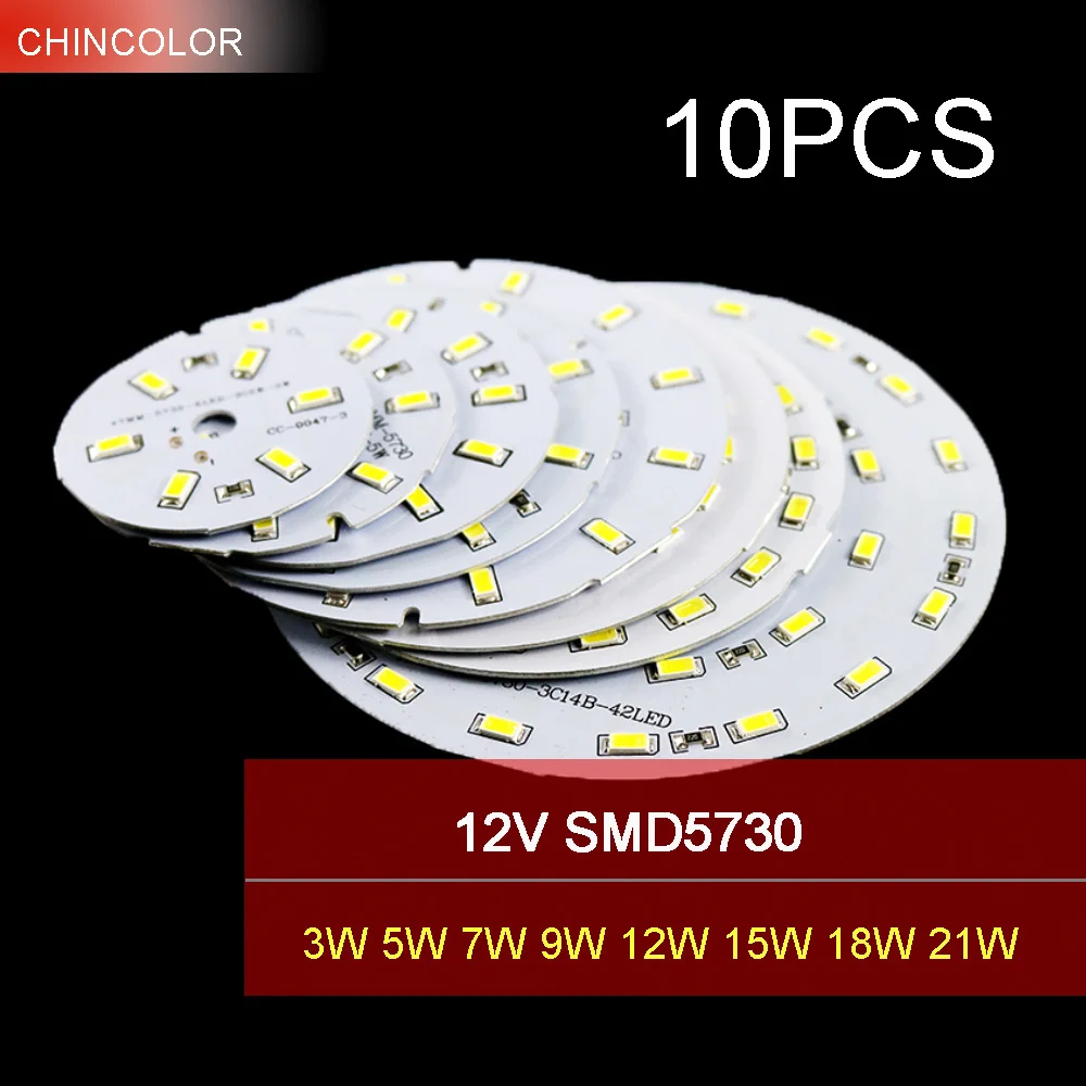 10 шт., светодиодные лампы 12 В SMD5730, 100 лм/Вт, 3 Вт, 5 Вт, 7 Вт, 9 Вт, 12 Вт, 15 Вт, 18 Вт, 21 Вт
10 шт., светодиодные лампы 12 В SMD5730, 100 лм/Вт, 3 Вт, 5 Вт, 7 Вт, 9 Вт, 12 Вт, 15 Вт, 18 Вт, 21 Вт