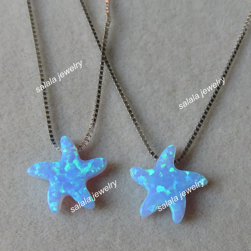 20pcs/lot OP06 Light Blue 11x12mm Starfish Opal Necklace 925 Sterling Silver Seastar Opal Necklace Beach Opal Necklace for Gift
20pcs/lot OP06 Light Blue 11x12mm Starfish Opal Necklace 925 Sterling Silver Seastar Opal Necklace Beach Opal Necklace for Gift
