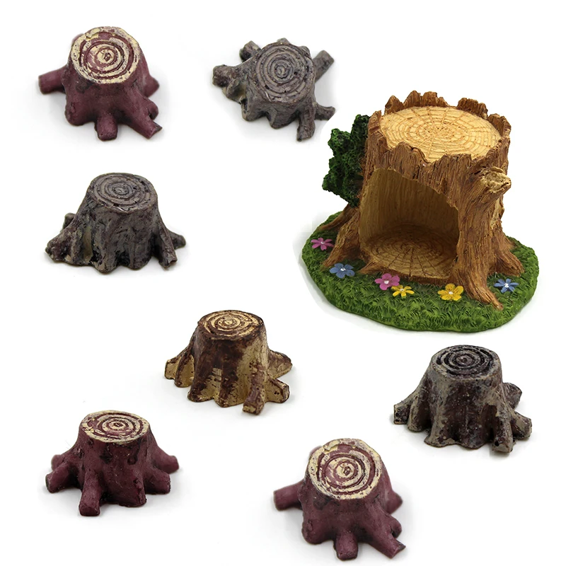 New 10pcs/lot Crafts Decorations Miniature Multicolour Tree Stump Fairy Terrarium Christmas Xmas Party Garden Gift
New 10pcs/lot Crafts Decorations Miniature Multicolour Tree Stump Fairy Terrarium Christmas Xmas Party Garden Gift