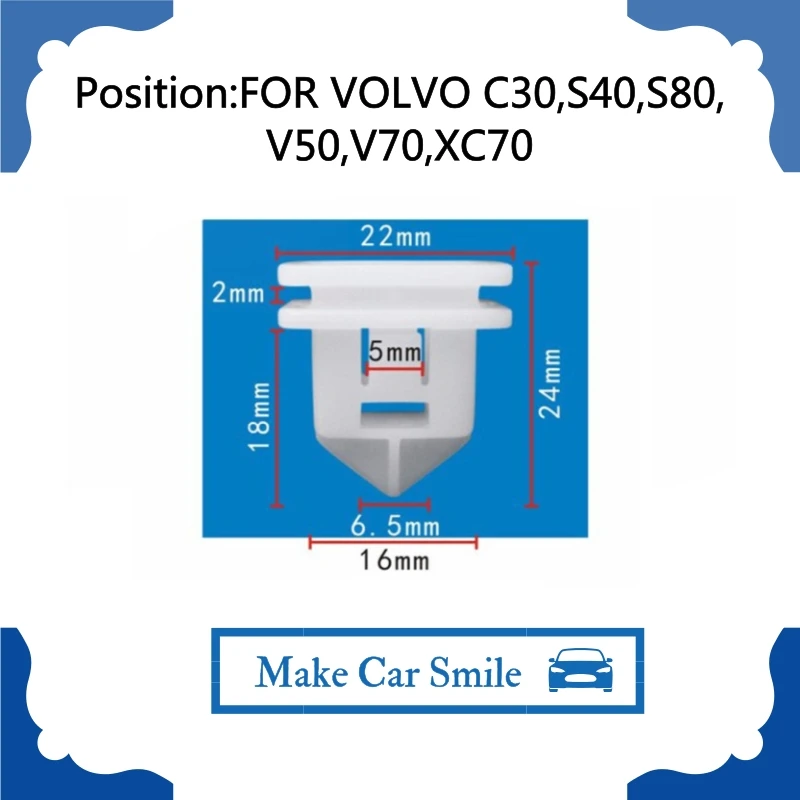 X10pcs для VOLVO C30, S40, S80, V50, V70, XC70 OEM 2008-2016 экстерьер-рокер формовочный зажим 8678010
X10pcs для VOLVO C30, S40, S80, V50, V70, XC70 OEM 2008-2016 экстерьер-рокер формовочный зажим 8678010