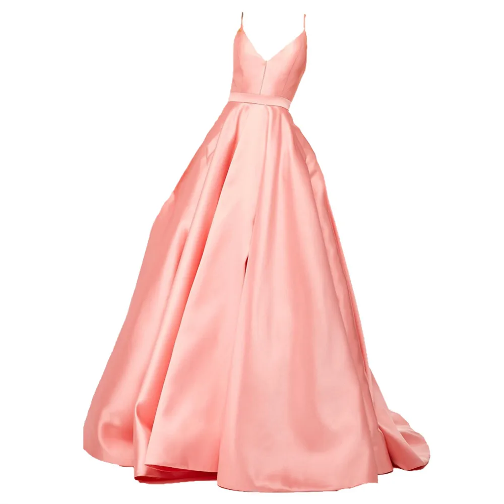 HONGFUYU Satin V-neck Ball Gown Prom Dresses with Lace Up Back Sleeveless robe de soiree Party Evening Dress Backless Pockets
HONGFUYU Satin V-neck Ball Gown Prom Dresses with Lace Up Back Sleeveless robe de soiree Party Evening Dress Backless Pockets