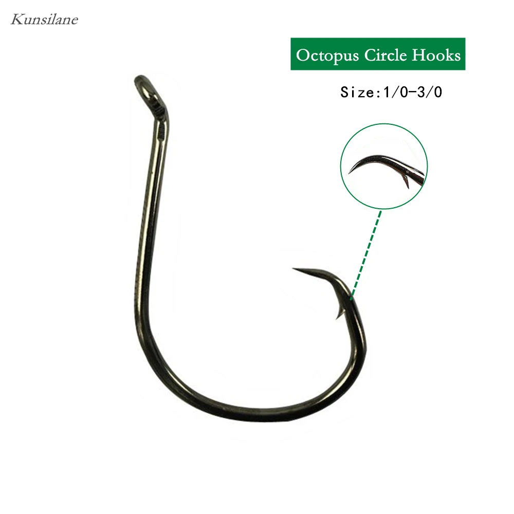 50pcs 1/0-3/0 Sharpened Octopus Circle Fishing Hooks High Carbon Steel Saltwater Offset Bait Sport Coated Fish Hook for Fishing
50pcs 1/0-3/0 Sharpened Octopus Circle Fishing Hooks High Carbon Steel Saltwater Offset Bait Sport Coated Fish Hook for Fishing