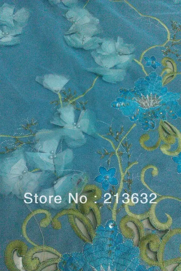 Французские шторы свадебная блузка свадебное украшение популярная голубая