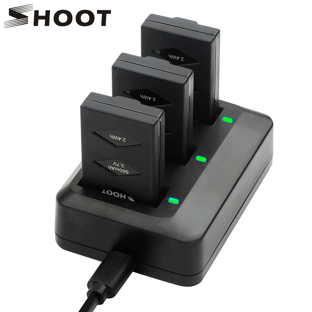 Мини Дрон SHOOT 3 шт. 7 В 660 мА/ч с сторонним USB зарядным устройством для попугаев