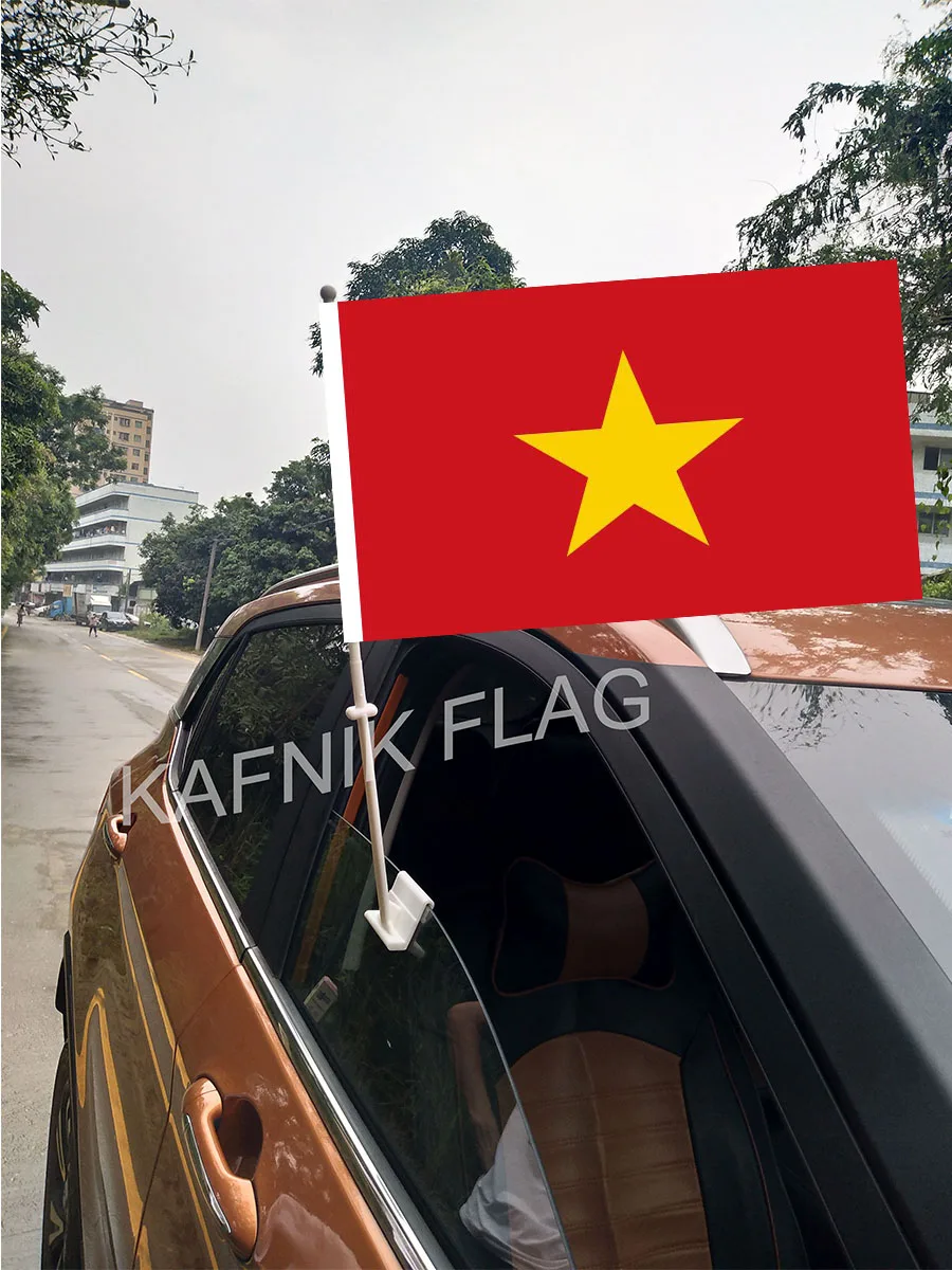 KAFNIK,30*45CM Vietnam Window Car Flags and Banners Countries World Custom Flags with 43/52cm flagpole for car decoration
KAFNIK,30*45CM Vietnam Window Car Flags and Banners Countries World Custom Flags with 43/52cm flagpole for car decoration