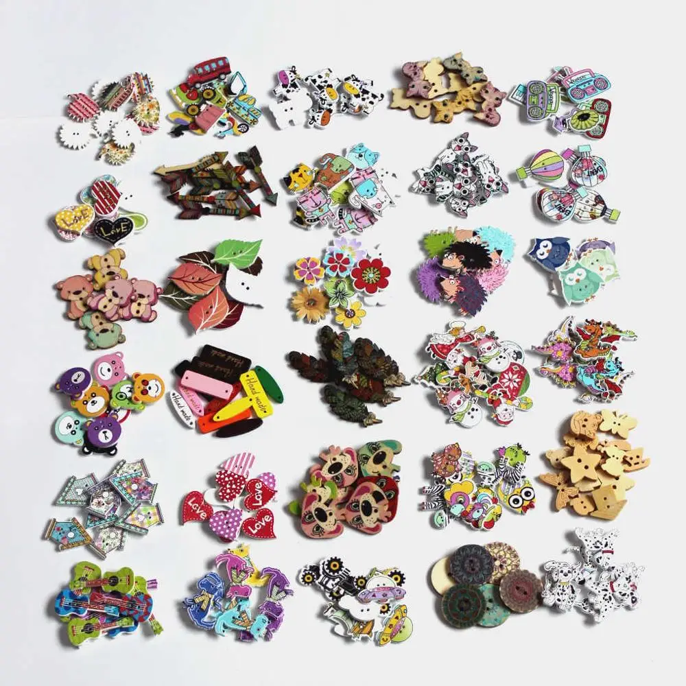 40-50Pcs Mixed Style Wood Apparel Sewing Buttons For Crafts Clothes Scrapbooking Decorative Handicraft DIY Accessories L-3
40-50Pcs Mixed Style Wood Apparel Sewing Buttons For Crafts Clothes Scrapbooking Decorative Handicraft DIY Accessories L-3