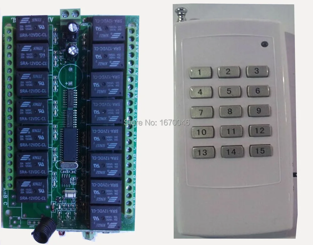 433mhz 315mhz DC12V 10A 15 CH RF Wireless Remote Control Switch 12V Transmitter & Receiver For lights lamps garage doors motors,
433mhz 315mhz DC12V 10A 15 CH RF Wireless Remote Control Switch 12V Transmitter & Receiver For lights lamps garage doors motors,