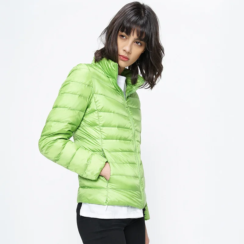 Autumn Winter Soft Women White duck down Jacket Coat Female Thin Warm Elegant Lady Outwear Zipper Pockets Stand Collar Jackets
Autumn Winter Soft Women White duck down Jacket Coat Female Thin Warm Elegant Lady Outwear Zipper Pockets Stand Collar Jackets