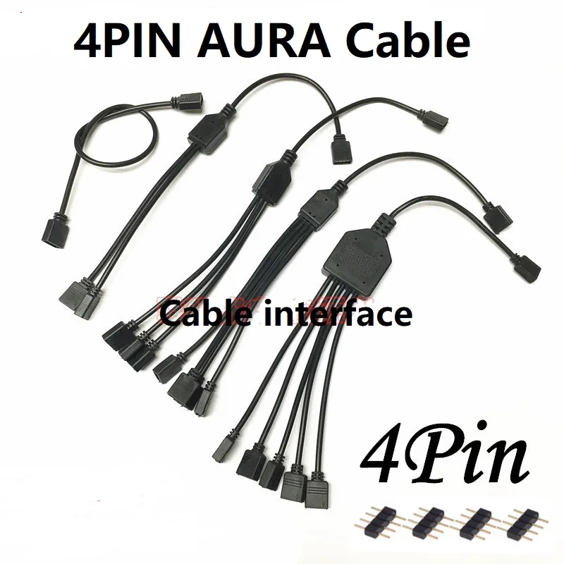 AURA RGB Extension Cord 12V/5V LED Light Line Computer Case Upgrade Halo / Eclipse Fan System 4PIN Cable
AURA RGB Extension Cord 12V/5V LED Light Line Computer Case Upgrade Halo / Eclipse Fan System 4PIN Cable