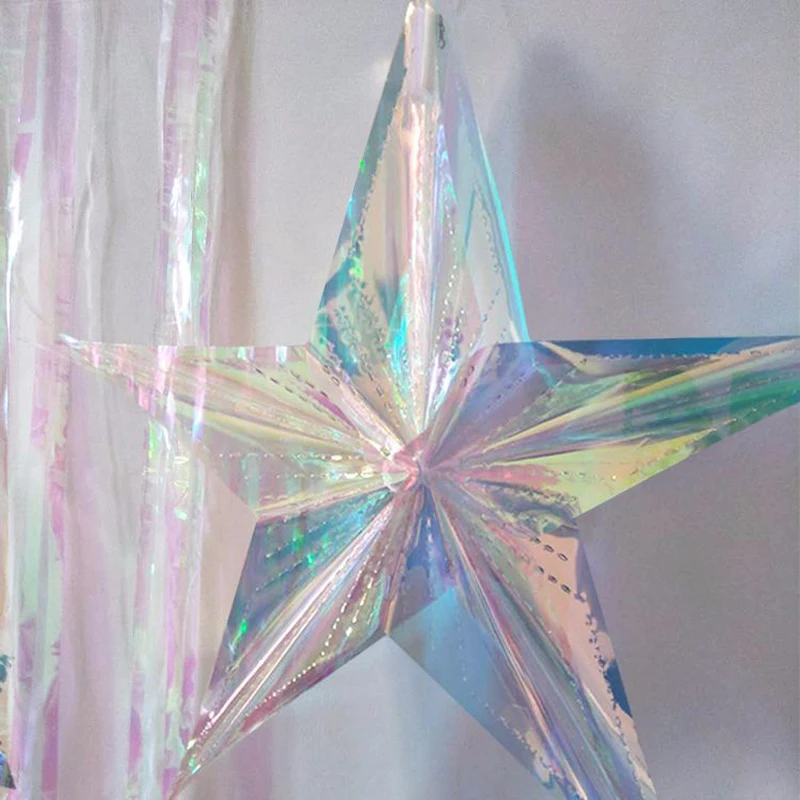 5 PCS 40cm Rainbow Metallic Tinsel Curtains Foil Star Garland Door Window Decoration for Birthday Wedding Xmas Party Event Decor
5 PCS 40cm Rainbow Metallic Tinsel Curtains Foil Star Garland Door Window Decoration for Birthday Wedding Xmas Party Event Decor