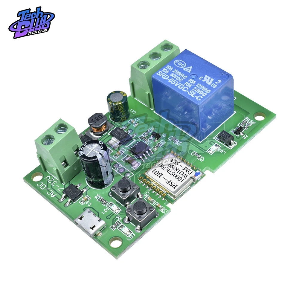 ESP8266 ESP-12F WIFI Wireless Module 1 Channel Relay Shield Overcurrent Protection Wi-Fi Network Relay Module 10A DC 5-32V
ESP8266 ESP-12F WIFI Wireless Module 1 Channel Relay Shield Overcurrent Protection Wi-Fi Network Relay Module 10A DC 5-32V