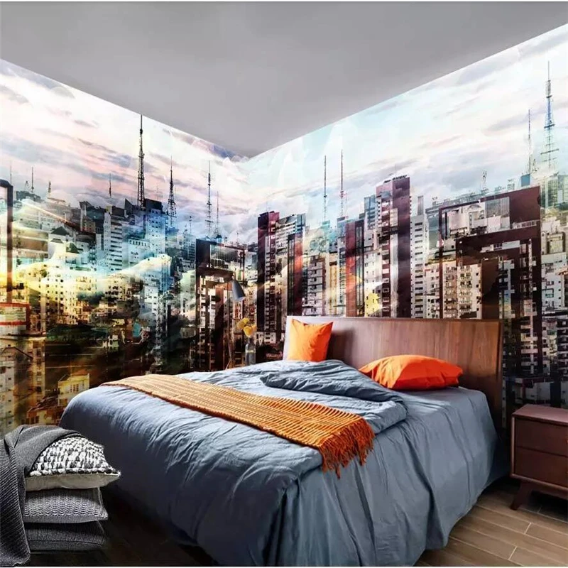 beibehang Large popular modern business city watercolor whole house background wall custom custom wallpaper green wallpaper
beibehang Large popular modern business city watercolor whole house background wall custom custom wallpaper green wallpaper