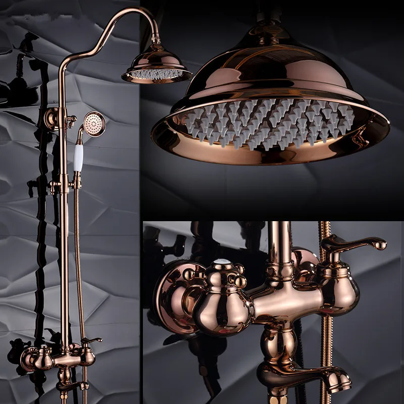 Dofaso luxury bath waterfall faucet shower rose gold shower sets golden sprinkle retro suit copper wall shower antique faucets
Dofaso luxury bath waterfall faucet shower rose gold shower sets golden sprinkle retro suit copper wall shower antique faucets