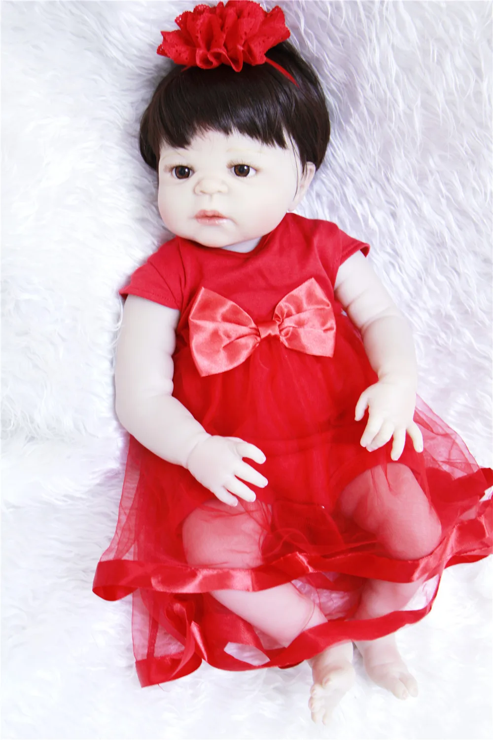 DollMai girl silicone dolls reborn 22" lovely red dress princess dolls toys for children bebe gift bonecas reborn
DollMai girl silicone dolls reborn 22" lovely red dress princess dolls toys for children bebe gift bonecas reborn